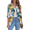image:imageZeagoo Womens Open Front Cardigan 2026 Spring Summer Lightweight 34 Sleeve Draped Ruffles Cardigans S3XLTye Dye Flower