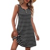 image:imageZeagoo Womens Summer Dresses V Neck Sleeveless Sundresses Boho Beach Dress with Pockets A Line Tshirt Tank DressTw125