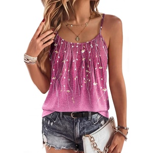 image:imageZeagoo Sleeveless Summer Top Cute Flowy Peplum Camisole Spring Spaghetti Strap Shirts for Women Trendy
