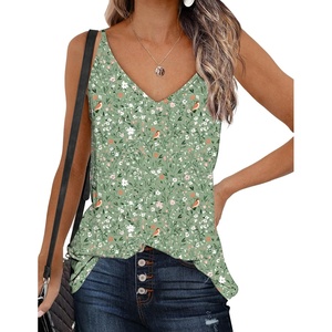 image:imageZeagoo Womens V Neck Camisole Tank Top Strap Sleeveless T Shirt Casual Loose Vest Blouse  SXXLXh534
