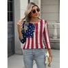 image:imageZeagoo 34 Length Sleeve Women Tops Crew Neck Blouses Dressy Casual Summer T Shirts Loose Fit Business Work ClothesGq38flag
