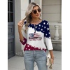 image:imageZeagoo 34 Length Sleeve Women Tops Crew Neck Blouses Dressy Casual Summer T Shirts Loose Fit Business Work ClothesGq40flag