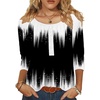 image:imageZeagoo 34 Length Sleeve Womens Tops Round Neck Casual Summer Tunic Tops Basic Tees Blouses Dressy TShirts Pleated ShirtsJb204