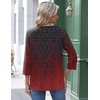 image:imageZeagoo 34 Length Sleeve Womens Tops Round Neck Casual Summer Tunic Tops Basic Tees Blouses Dressy TShirts Pleated ShirtsMz838