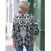 image:imageZeagoo 34 Length Sleeve Womens Tops Round Neck Casual Summer Tunic Tops Basic Tees Blouses Dressy TShirts Pleated ShirtsMz873