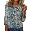 image:imageZeagoo 34 Length Sleeve Womens Tops Round Neck Casual Summer Tunic Tops Basic Tees Blouses Dressy TShirts Pleated ShirtsMz906