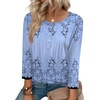 image:imageZeagoo 34 Length Sleeve Womens Tops Round Neck Casual Summer Tunic Tops Basic Tees Blouses Dressy TShirts Pleated ShirtsSf166