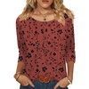 image:imageZeagoo 34 Length Sleeve Womens Tops Round Neck Casual Summer Tunic Tops Basic Tees Blouses Dressy TShirts Pleated ShirtsSf290