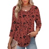 image:imageZeagoo 34 Length Sleeve Womens Tops Round Neck Casual Summer Tunic Tops Basic Tees Blouses Dressy TShirts Pleated ShirtsSf290