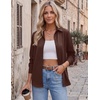image:imageZeagoo Blouses for Women Dressy Casual Long Sleeve Button Down Shirts Collared Summer Tops Fall Fashion ClothesCoffee
