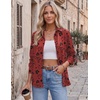 image:imageZeagoo Blouses for Women Dressy Casual Long Sleeve Button Down Shirts Collared Summer Tops Fall Fashion ClothesFloral Red