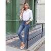 image:imageZeagoo Button Down Shirts for Women Wrinkle Free Long Sleeve Collared Dress Blouses Casual Work Office Tunics TopsAbright White