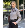 image:imageZeagoo Button Down Shirts for Women Wrinkle Free Long Sleeve Collared Dress Blouses Casual Work Office Tunics TopsGrey
