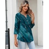 image:imageZeagoo Womens 34 Length Sleeve Tops V Neck Dressy Casual T Shirts Pleated Business Work Blouses Basic Tees S3XLCx287