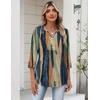 image:imageZeagoo Womens 34 Length Sleeve Tops V Neck Dressy Casual T Shirts Pleated Business Work Blouses Basic Tees S3XLCx289