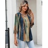 image:imageZeagoo Womens 34 Length Sleeve Tops V Neck Dressy Casual T Shirts Pleated Business Work Blouses Basic Tees S3XLCx289