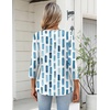 image:imageZeagoo Womens 34 Length Sleeve Tops V Neck Dressy Casual T Shirts Pleated Business Work Blouses Basic Tees S3XLCx329