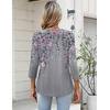 image:imageZeagoo Womens 34 Length Sleeve Tops V Neck Dressy Casual T Shirts Pleated Business Work Blouses Basic Tees S3XLHf36
