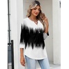 image:imageZeagoo Womens 34 Length Sleeve Tops V Neck Dressy Casual T Shirts Pleated Business Work Blouses Basic Tees S3XLJb204