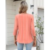 image:imageZeagoo Womens 34 Length Sleeve Tops V Neck Dressy Casual T Shirts Pleated Business Work Blouses Basic Tees S3XLJh586