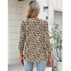image:imageZeagoo Womens 34 Length Sleeve Tops V Neck Dressy Casual T Shirts Pleated Business Work Blouses Basic Tees S3XLSf154