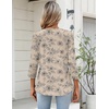 image:imageZeagoo Womens 34 Length Sleeve Tops V Neck Dressy Casual T Shirts Pleated Business Work Blouses Basic Tees S3XLSp31