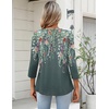 image:imageZeagoo Womens 34 Length Sleeve Tops V Neck Dressy Casual T Shirts Pleated Business Work Blouses Basic Tees S3XLWf71