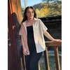 image:imageZeagoo Womens Button Down Blouse Rolled Cuffed Short Sleeve Shirts Casual Work Blouse Summer Hawaiian OutfitsChampagne