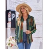 image:imageZeagoo Womens Button Down Shirt Long Sleeve Blouse Business Work Tops Dressy Casual Floral Printed Outfits with PocketCx289