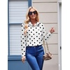 image:imageZeagoo Womens Button Down Shirt Long Sleeve Blouse Business Work Tops Dressy Casual Floral Printed Outfits with PocketJh592