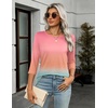 image:imageZeagoo Womens Casual 34 Sleeve TShirts Round Neck Cute Tunic Tops Basic Tees Blouses Business Work Tee TopRainbowjb218