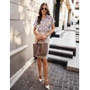 image:imageZeagoo Womens Satin Blouse Short Sleeve Silk Tops Button Down Shirts Business Casual OutfitsFlorala
