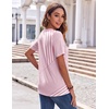 image:imageZeagoo Womens Summer Tops Casual Short Sleeve V Neck Shirts Business Dressy Work BlousesTz300