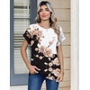 image:imageZeagoo Womens Tops Short Sleeve Cute Summer Blouses Crew Neck Dressy Casual T Shirts Work Clothes S2XLBf347pattern
