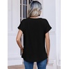 image:imageZeagoo Womens Tops Short Sleeve Cute Summer Blouses Crew Neck Dressy Casual T Shirts Work Clothes S2XLBlack