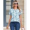 image:imageZeagoo Womens Tops Short Sleeve Cute Summer Blouses Crew Neck Dressy Casual T Shirts Work Clothes S2XLCx329blue
