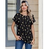 image:imageZeagoo Womens Tops Short Sleeve Cute Summer Blouses Crew Neck Dressy Casual T Shirts Work Clothes S2XLJh601black