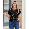 image:imageZeagoo Womens Tops Short Sleeve Cute Summer Blouses Crew Neck Dressy Casual T Shirts Work Clothes S2XLJh601black