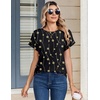 image:imageZeagoo Womens Tops Short Sleeve Cute Summer Blouses Crew Neck Dressy Casual T Shirts Work Clothes S2XLJh601black