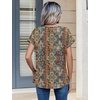 image:imageZeagoo Womens Tops Short Sleeve Cute Summer Blouses Crew Neck Dressy Casual T Shirts Work Clothes S2XLMz721multicolored