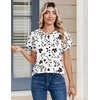 image:imageZeagoo Womens Tops Short Sleeve Cute Summer Blouses Crew Neck Dressy Casual T Shirts Work Clothes S2XLSf291white
