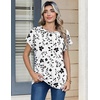 image:imageZeagoo Womens Tops Short Sleeve Cute Summer Blouses Crew Neck Dressy Casual T Shirts Work Clothes S2XLSf291white