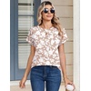 image:imageZeagoo Womens Tops Short Sleeve Cute Summer Blouses Crew Neck Dressy Casual T Shirts Work Clothes S2XLSf295beige