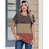 image:imageZeagoo Womens Tops Short Sleeve Cute Summer Blouses Crew Neck Dressy Casual T Shirts Work Clothes S2XLXh553flowers