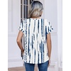 image:imageZeagoo Womens Tops Short Sleeve Cute Summer Blouses Crew Neck Dressy Casual T Shirts Work Clothes S2XLZr229 White Blue