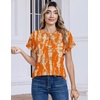 image:imageZeagoo Womens Tops Short Sleeve Cute Summer Blouses Crew Neck Dressy Casual T Shirts Work Clothes S2XLZr466 Orange