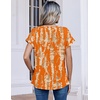 image:imageZeagoo Womens Tops Short Sleeve Cute Summer Blouses Crew Neck Dressy Casual T Shirts Work Clothes S2XLZr466 Orange