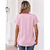 image:imageZeagoo Womens Tops Short Sleeve Summer V Neck Shirts Work Blouses Business Outfits Fashion ClothingStriped 300