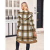image:imageZeagoo Womens Zip Up Hoodies Oversized Fleece Long Tunic Sweatshirts Casual Long Sleeve 2026 Fall Hoodie Jacket Coat02 Check Pattern