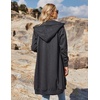 image:imageZeagoo Womens Zip Up Hoodies Oversized Fleece Long Tunic Sweatshirts Casual Long Sleeve 2026 Fall Hoodie Jacket CoatDark Grey